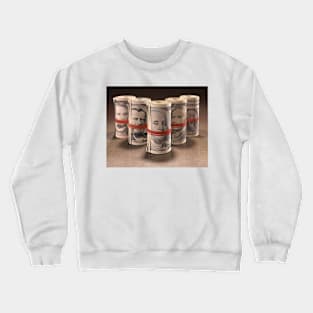 Dollar bills rolled up, illustration (F011/4650) Crewneck Sweatshirt